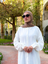 Linen Colored Shirt - White