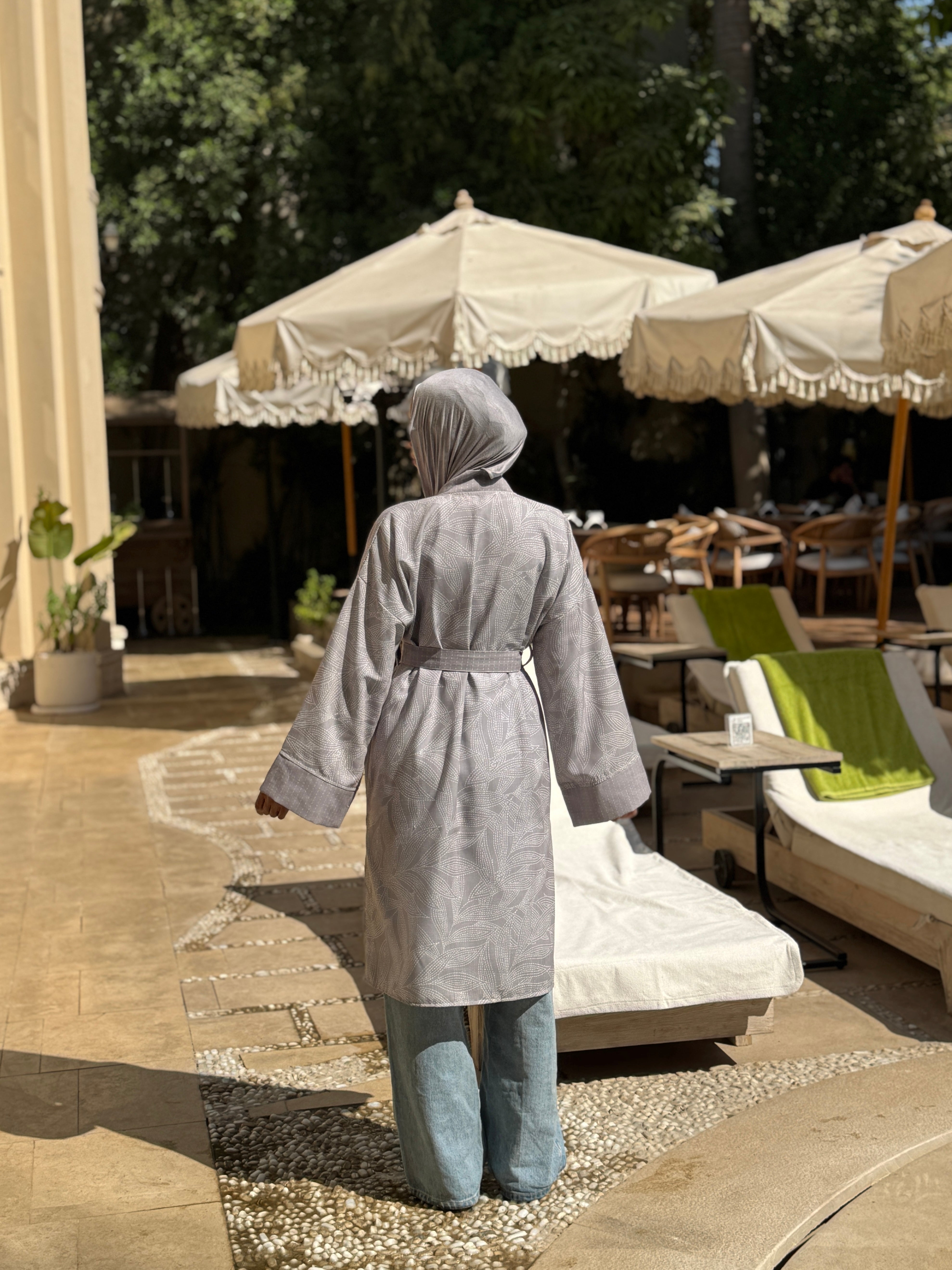 Patterned Cardigan- Beige