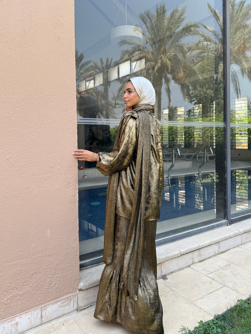 Accordion Set With Scarf - Gold (Available at stores only)