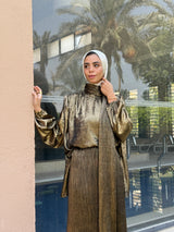 Accordion Set With Scarf - Gold (Available at stores only)