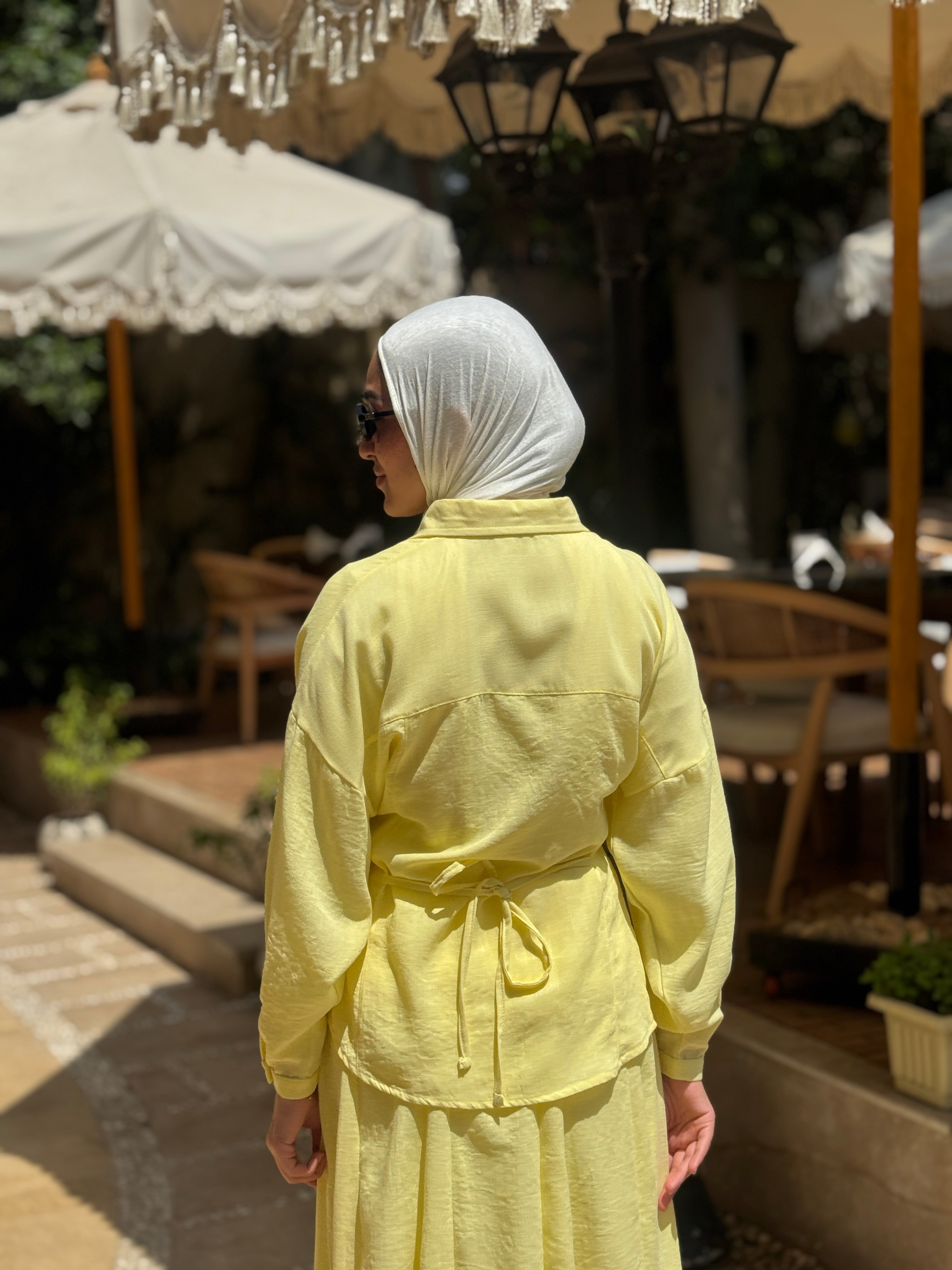 Seamed Blouse - yellow