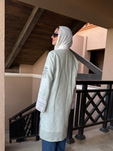 Palms Linen Cardigan - Mint