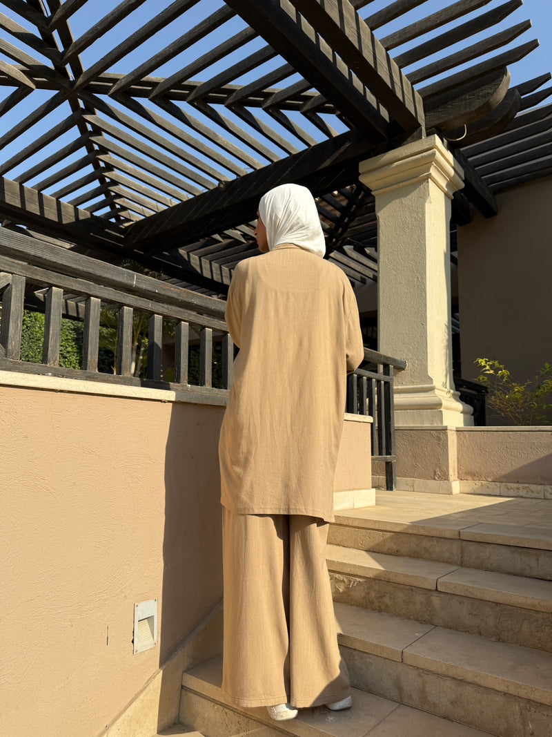Drawstring Pants - Cafe