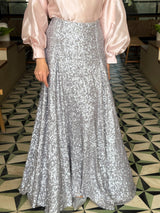 Sequins Skirt-Grey(Available At Stores Only)