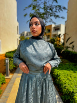 Textured Printed Set - Teal