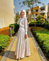 Textured Printed Set - Grey