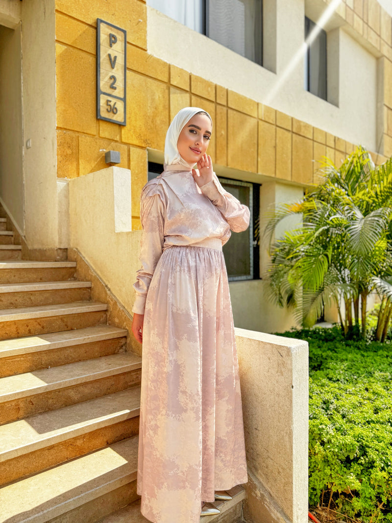 Textured Printed Set - Cashmere