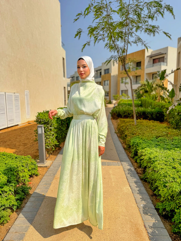 Textured Printed Set - Lime