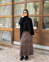 Oversized Suede Blouse-Black