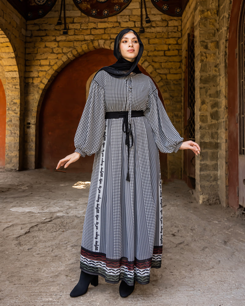 Palestinian Chiffon Dress