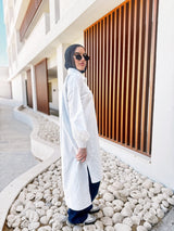 Ruched Sleeves Shirt - Offwhite