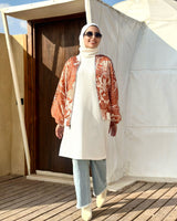 Satin Bomber Jacket-Havan