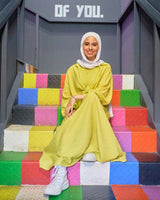 Teens Dress Set-Yellow
