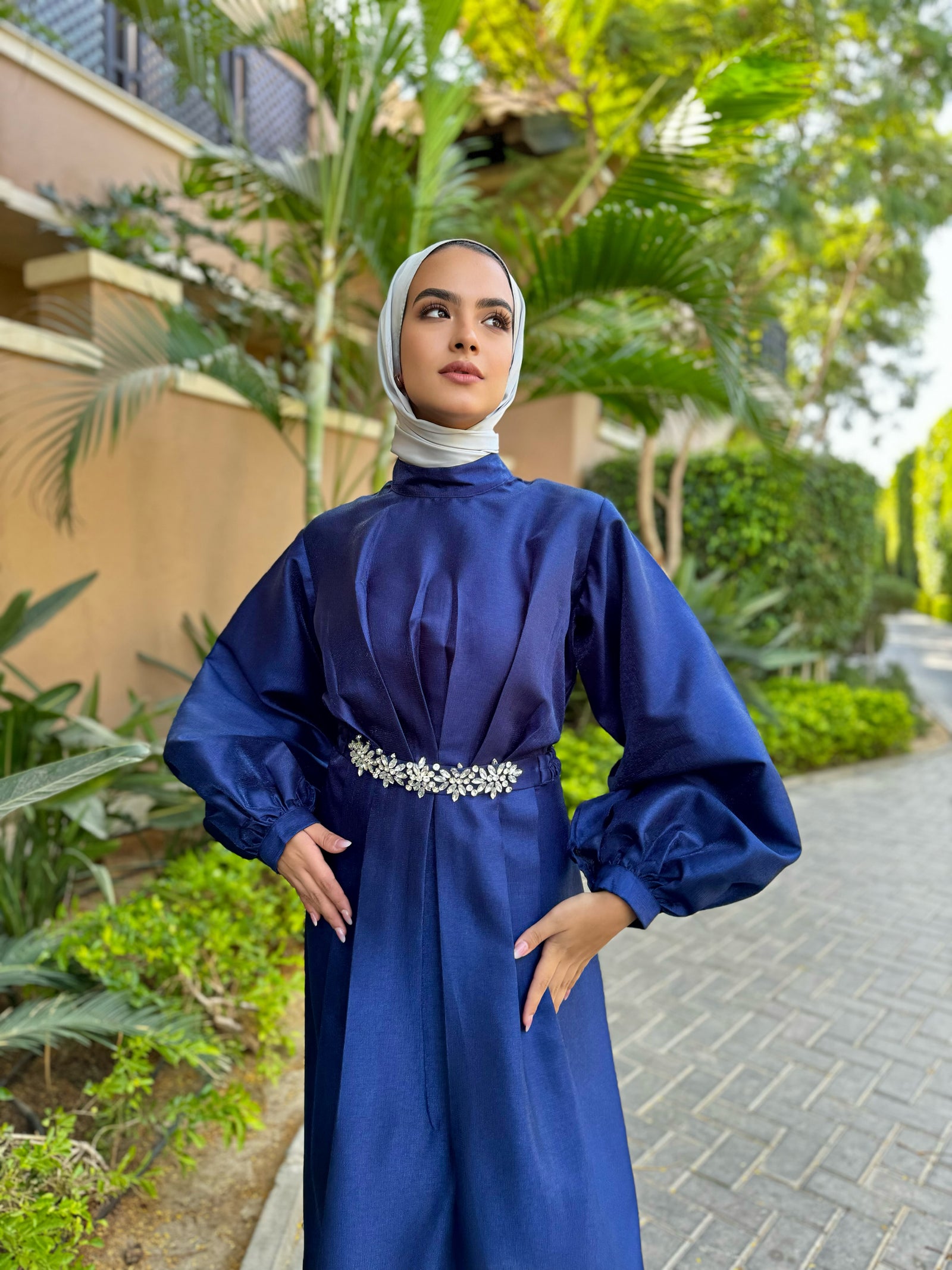 Taffeta Shiny Dress