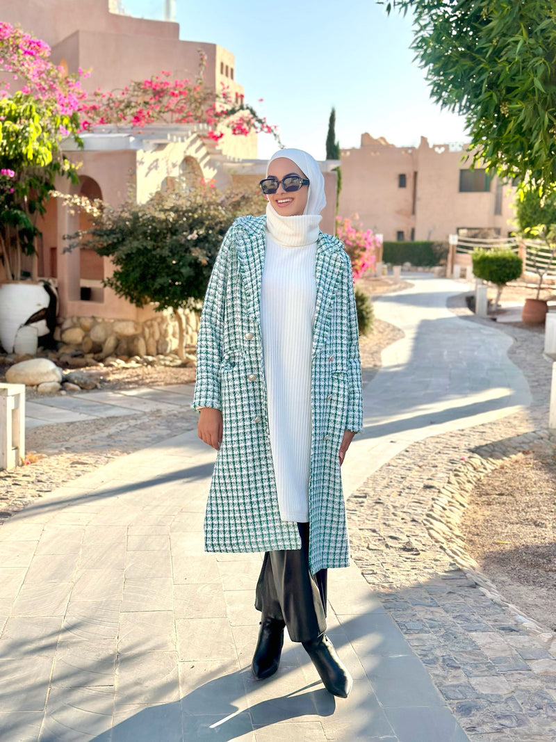 Tweed Blazer-Green
