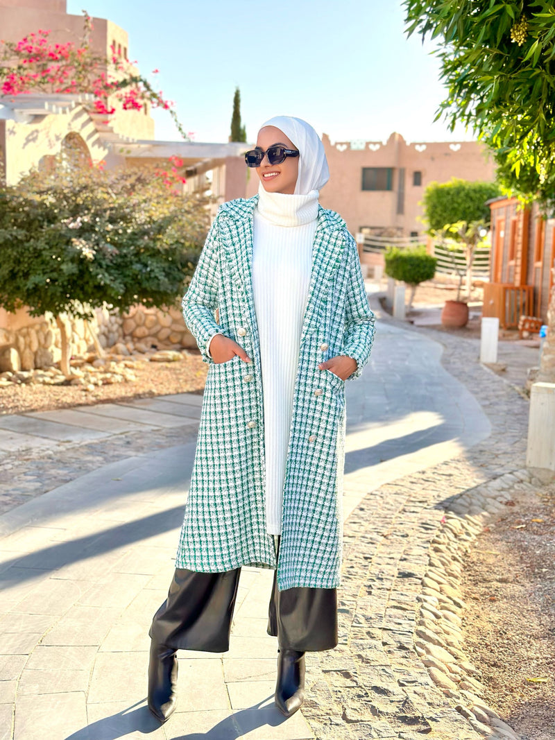 Tweed Blazer-Green