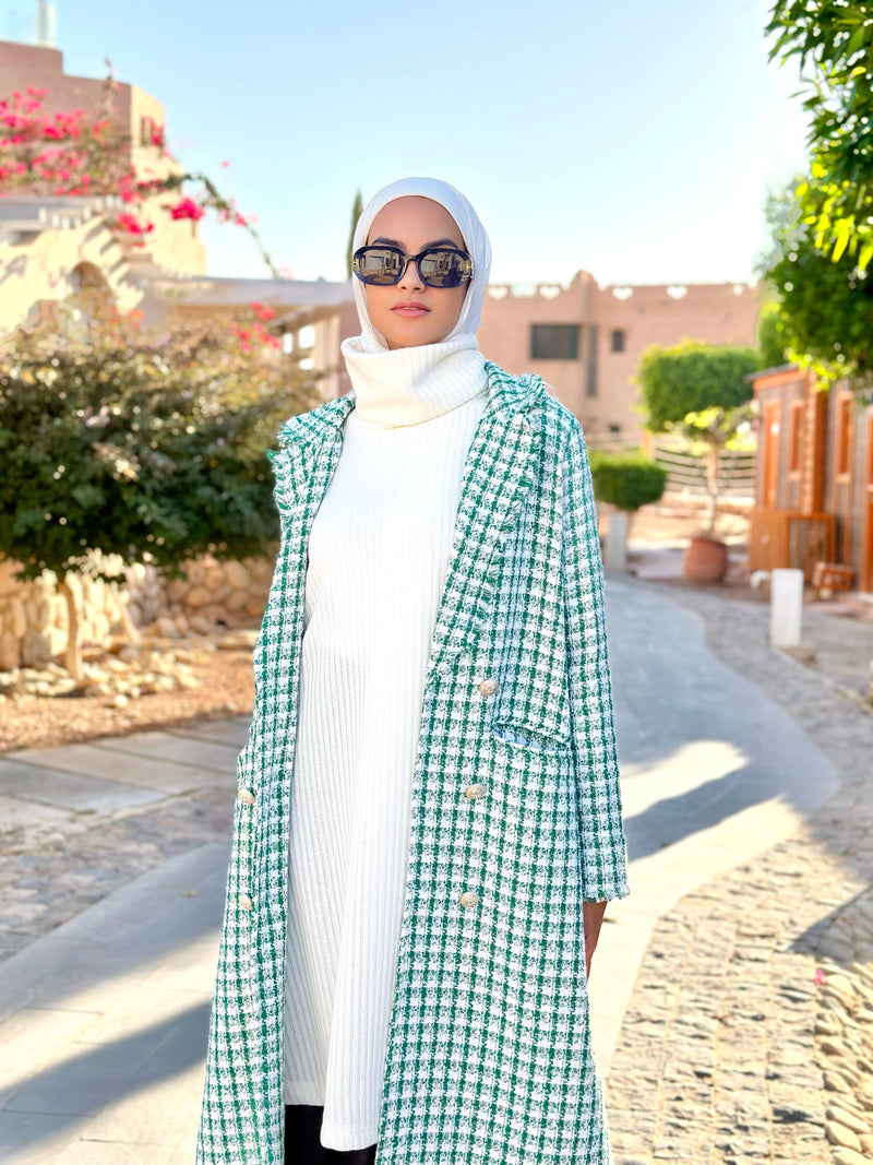 Tweed Blazer-Green
