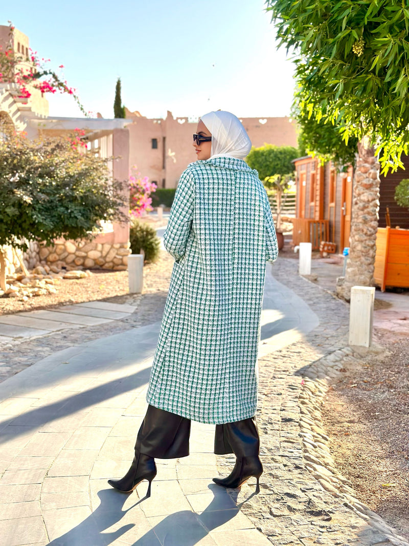 Tweed Blazer-Green