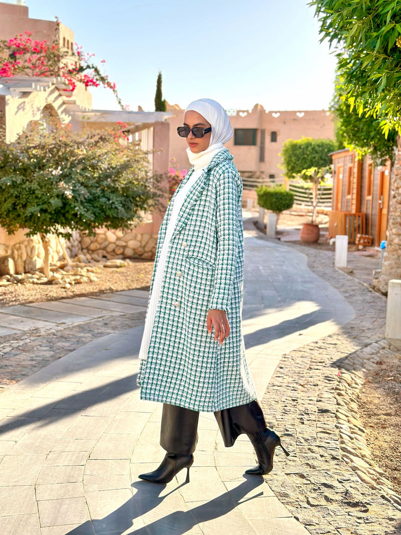 Tweed Blazer-Green