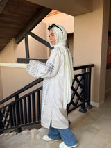Palms Linen Cardigan - Beige
