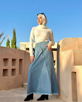 Denim Basic Skirt