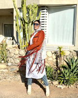 Fringed Hem Jacket-Havan