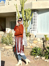 Fringed Hem Jacket-Havan