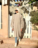 Fringes Pullover-Beige