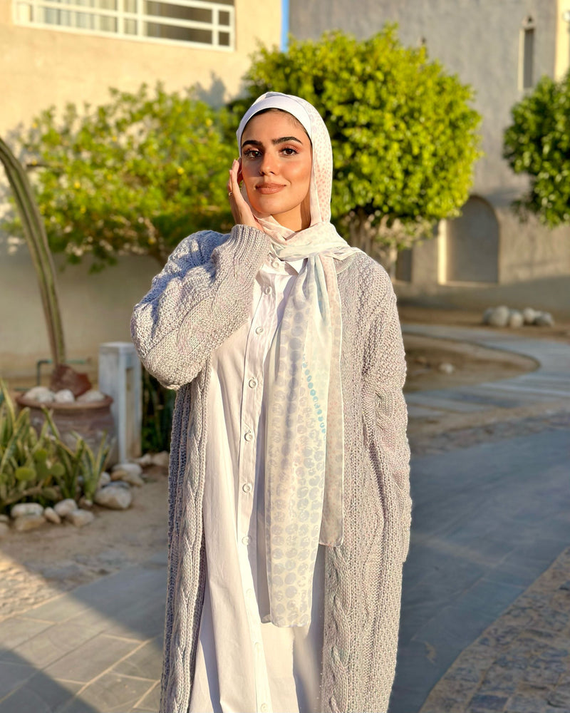 Knitted Coat-Lilac
