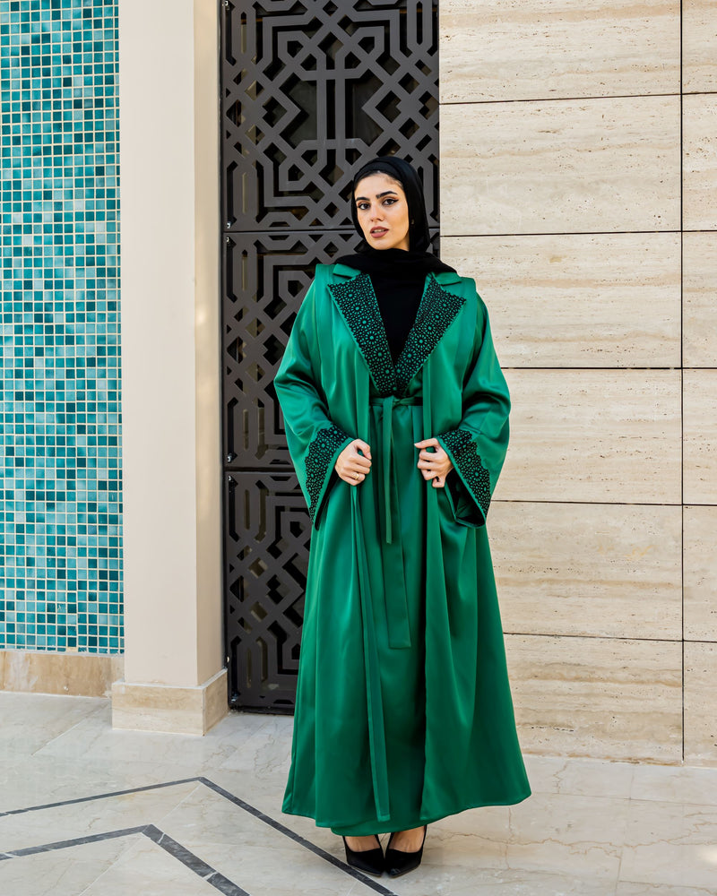 Moroccan Kaftan-Green Hijab Boutique Moroccan Kaftan-Green Hijab Boutique