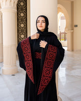 Royal Cross-Stitch Cardigan-Black