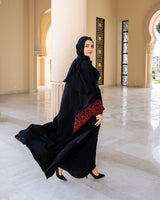Royal Cross-Stitch Cardigan-Black