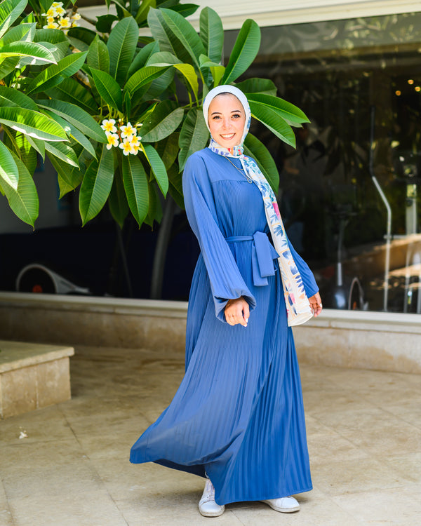 Accordion Dress - Blue