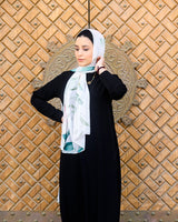 Summer Basic Sleeves Dress-Black