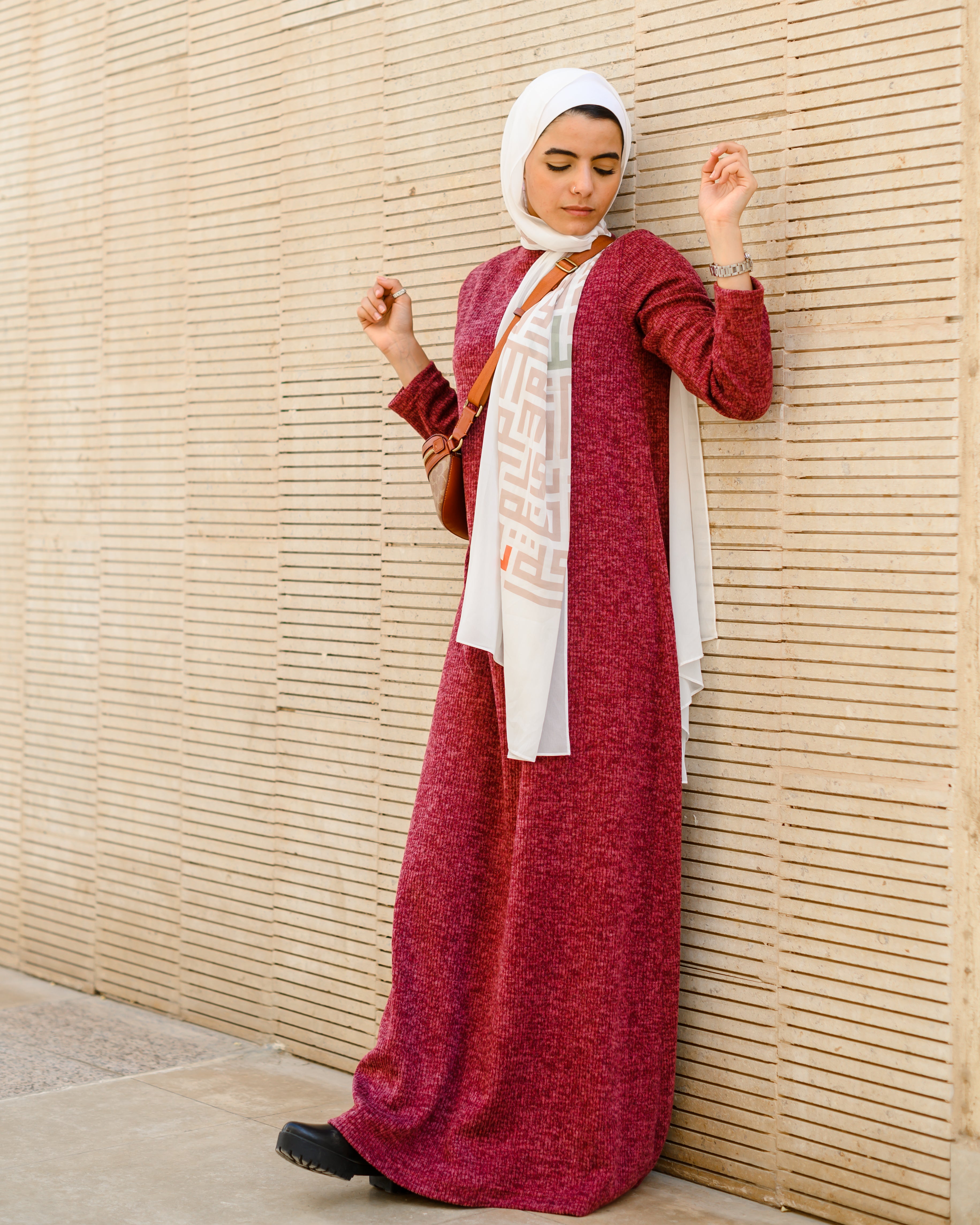 Basic Dress - Dark Red
