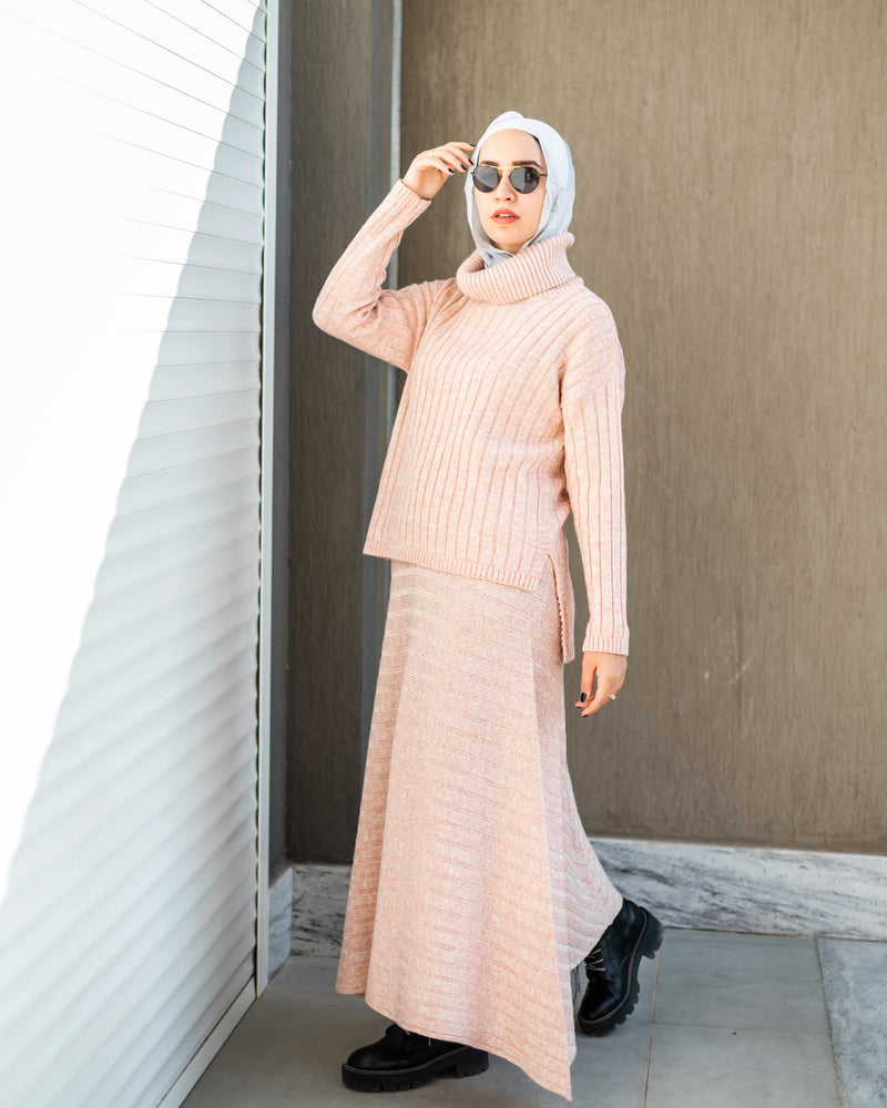 Knitted Skirt-Cashmere