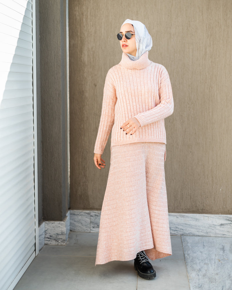 Knitted Skirt-Cashmere