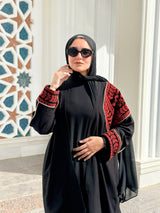 Cross Stitch Abaya-Red