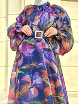 Organza Dress-Purple