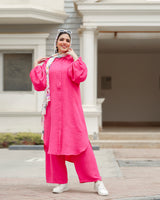 Basic Pants-Fuchsia